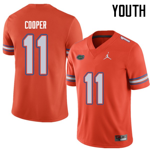 Jordan Brand Youth #11 Riley Cooper Florida Gators College Football Jersey Orange